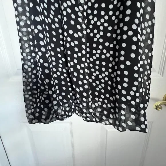 Black and white polka dot dress with baloon bottom Size S - Picture 6 of 6